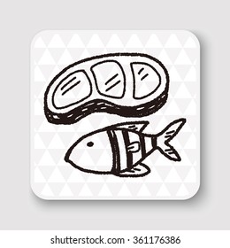 doodle fish meat