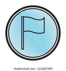 doodle flag decoration festival celebration emblem