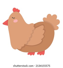 doodle flat clipart cute domestic chicken (cockerel)