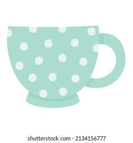 doodle flat clipart simple polka dot cup