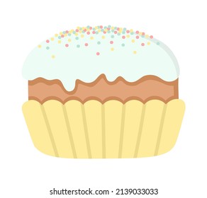 doodle flat clipart sweet easter cake