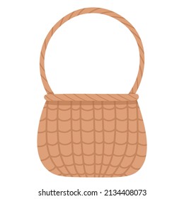 doodle flat clipart wicker basket