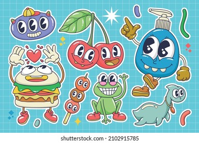Doodle Flat Trendy Cartoon Element Collection 