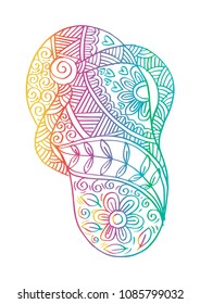 Doodle of Flip flops.