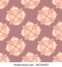 Doodle floral background