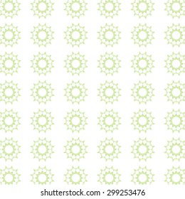 Doodle floral geometric background