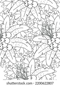 Patrón de Doodle floral en blanco y negro. Una página para el libro de colorear: trabajo fascinante y relajante para niños y adultos. Dibujo de Zentangle. Moqueta de flores en un jardín mágico