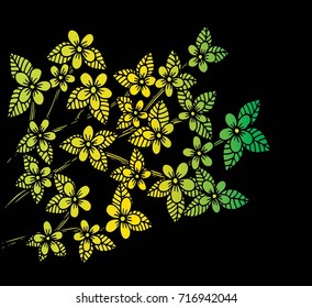 Doodle floral pattern in black and white. Page for coloring book: very interesting and relaxing job for children and adults. Zentangle drawing. Flower carpet in magic garden