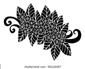 Doodle floral pattern. Page for coloring book: very interesting and relaxing job for children and adults.