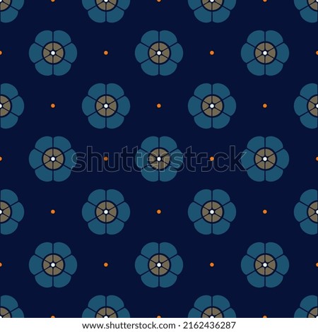 Doodle floral pattern seamless background cute small flowers motif.