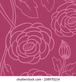 doodle floral vector background