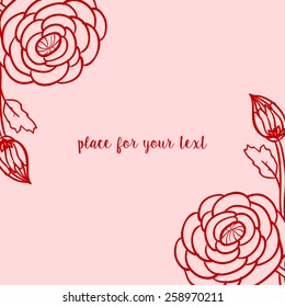 doodle floral vector pattern