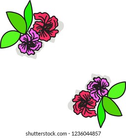 doodle flower cartoon