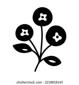 Doodle flower in cute style single clip art element. Black isolated line silhouette. Decorative symbol design  element for icon, logo, card. Abstract folk floral nature elements. 