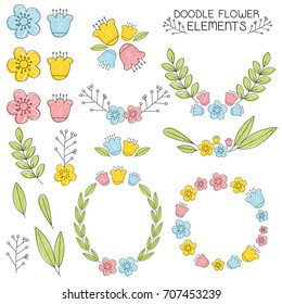 Doodle Flower Element - Vector Illustration