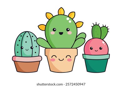 Doodle Flower Sticker Set - Cute and Childish Floral Designs