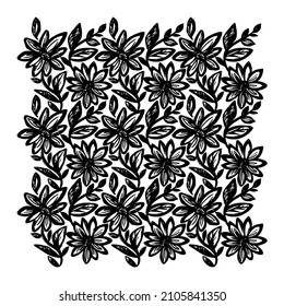 Doodle flower.Beautiful abstract pattern with doodle flower for paper design. Pattern background.