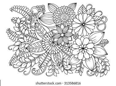 Doodle flowers 