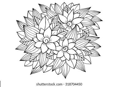 Doodle flowers