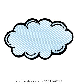 doodle fluffy cloud nature sky weather