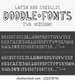 Doodle Font - Latin And Cyrillic