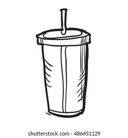 Doodle food element. Vector illustration.