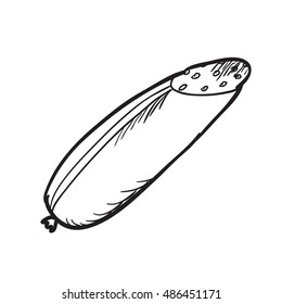 Doodle food element. Vector illustration.