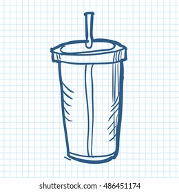 Doodle food element. Vector illustration.