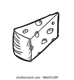 Doodle food element. Vector illustration.