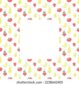 marco de comida de garabato. fondo de alimentación vectorial