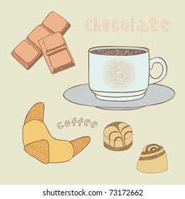 doodle food set