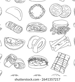 Doodle Food trace Tradicional Venezuela
