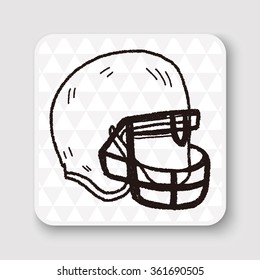 Doodle Football  Helmet