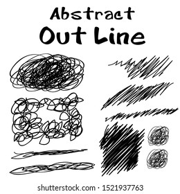 doodle in the form of a hand stroke