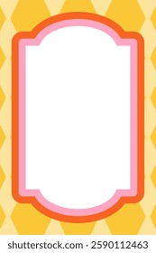 Doodle frame hippie style banner