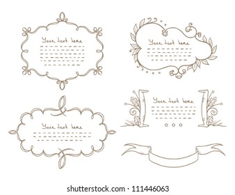 Doodle frames set