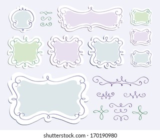 Doodle frames set