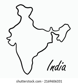 India Map Doodle Images, Stock Photos & Vectors 