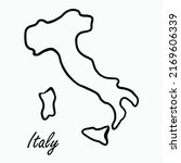 Doodle freehand drawing of italy map. vector illustration.