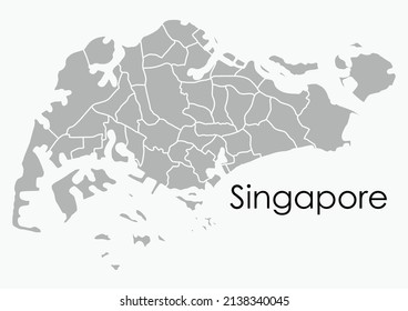 Doodle Freehand Drawing Map Singapore Vector Stock Vector (Royalty Free ...