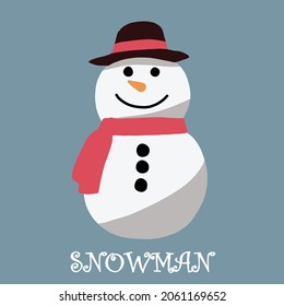 doodle freehand sketch drawing of a snowman. christmas festival concept.