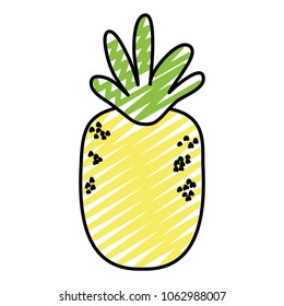 doodle fresh delicious pineapple fruit nutrition
