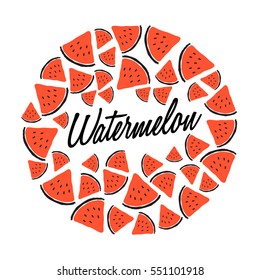 Doodle Fruit on White Background  : Vector Illustration
