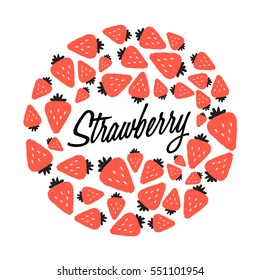 Doodle Fruit on White Background  : Vector Illustration