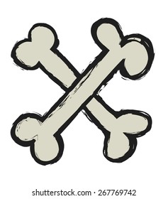  doodle funny bones, vector illustration