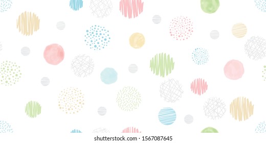 Doodle geometric background. Seamless pattern. Vector.