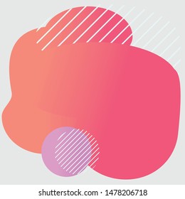 Doodle geometric background. Template for the design of a logo, flyer or presentation. Vector illustration.