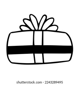 Regalo de Doodle con mano de arco