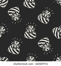 doodle gift seamless pattern background