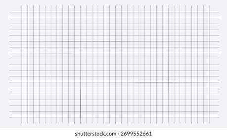 Doodle Gingham Check Plaid Pattern is a graphic design with abstract horizontal grid lines.  Hand-drawn crosses in both vertical